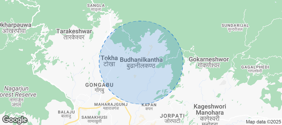 Budhanilkantha Airbnb map